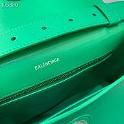 Balenciaga Hourglass 29 Shoulder Bag Green Silver Buckle - 2