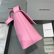 Balenciaga Hourglass 29 Shoulder Bag Pink Silver Buckle - 5