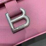 Balenciaga Hourglass 29 Shoulder Bag Pink Silver Buckle - 2