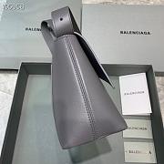 Balenciaga Hourglass 29 Shoulder Bag Gray Silver Buckle - 6
