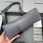 Balenciaga Hourglass 29 Shoulder Bag Gray Silver Buckle - 4
