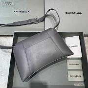Balenciaga Hourglass 29 Shoulder Bag Gray Silver Buckle - 3