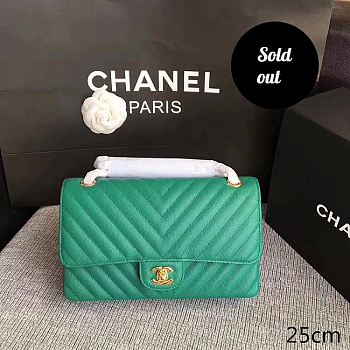 Chanel Classic Tote Apple Green 25cm