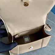Balenciaga hourglass 8895 beige leather 23cm - 5