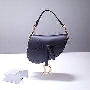 Dior Saddle 21 Grain Leather Black 6816 - 1