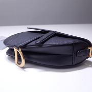 Dior Saddle 21 Grain Leather Black 6816 - 3