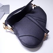 Dior Saddle 21 Grain Leather Black 6816 - 6