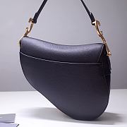 Dior Saddle 25.5 Grain Leather Black 6816 - 2