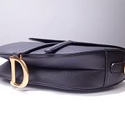 Dior Saddle 25.5 Grain Leather Black 6816 - 5