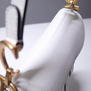 Dior Saddle 21 Grain Leather White 6816 - 5
