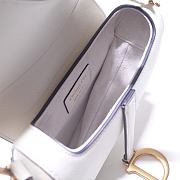 Dior Saddle 21 Grain Leather White 6816 - 4