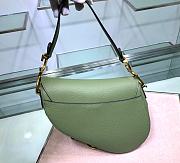 Dior Saddle 25.5 Grain Leather Green 6816 - 3
