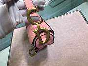 Dior Saddle 19.5 Grain Leather Pink M0447 - 4