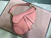 Dior Saddle 19.5 Grain Leather Pink M0447 - 3
