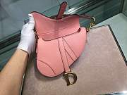 Dior Saddle 19.5 Grain Leather Pink M0447 - 2