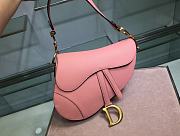 Dior Saddle 25.5 Grain Leather Pink M0447 - 1