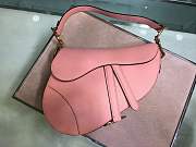 Dior Saddle 25.5 Grain Leather Pink M0447 - 6
