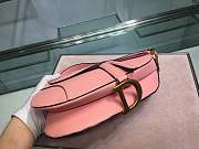 Dior Saddle 25.5 Grain Leather Pink M0447 - 5