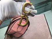 Dior Saddle 25.5 Grain Leather Pink M0447 - 3