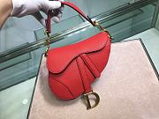 Dior Saddle 19.5 Grain Leather Red M0447 - 1