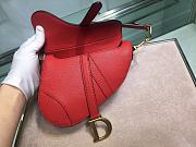 Dior Saddle 19.5 Grain Leather Red M0447 - 4