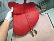 Dior Saddle 25.5 Grain Leather Red M0447 - 3