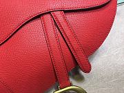 Dior Saddle 25.5 Grain Leather Red M0447 - 2