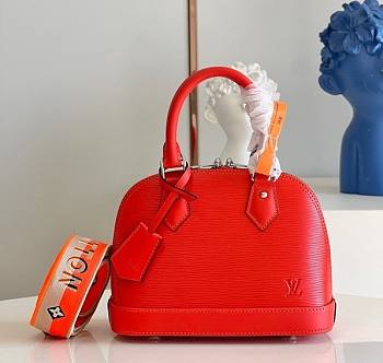 Louis Vuitton Alma BB Epi Leather 23.5 Red M57341
