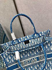Dior Book Tote 36 Light Blue Oblique M1286 - 6