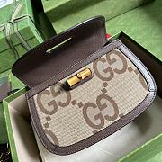 Gucci Jumbo GG bag 21 Bamboo Top Handle  - 4