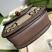 Gucci Jumbo GG bag 17 Bamboo Top Handle  - 4