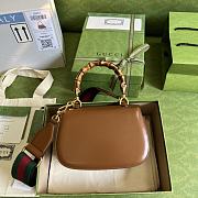 Gucci Jumbo GG bag 21 Bamboo Top Handle Brown - 3