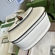 Gucci Mini Jumbo GG bag 17 Bamboo Top Handle White - 4