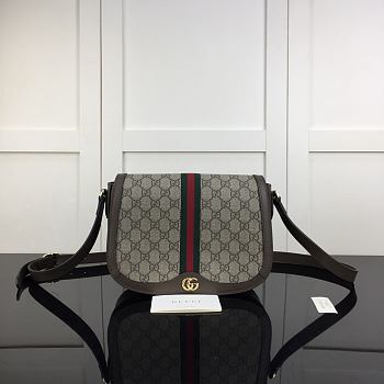 Gucci Ophidia Brown 25 Shoulder Bag 8507