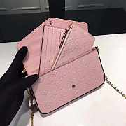 LV Pochette Felicie Pink Monogram Empreinte Leather M80482 - 6