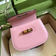 Gucci Mini Jumbo GG bag 17 Bamboo Top Handle Pink - 5