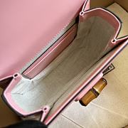 Gucci Mini Jumbo GG bag 17 Bamboo Top Handle Pink - 6