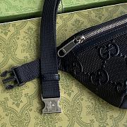 Gucci Waist Bag 23 Black Empreinte Leather 658582  - 5