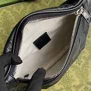 Gucci Waist Bag 23 Black Empreinte Leather 658582  - 2