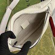 Gucci Waist Bag 23 White Empreinte Leather 658582 - 4