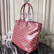 Goyard Shopping 30 Zipper Red Bag 8528 - 3