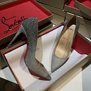 Christain Louboutin So Kate Heels Silver 8538 - 1