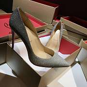 Christain Louboutin So Kate Heels Silver 8538 - 4