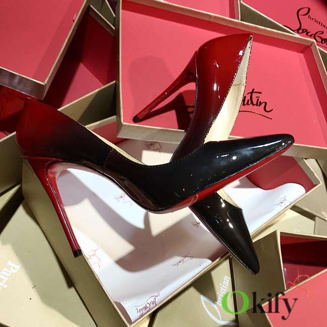 Christain Louboutin So Kate Heels Black And Red 8542 - 1