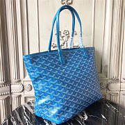 Goyard Shopping 30 Zipper Dark Blue Bag 8547 - 3