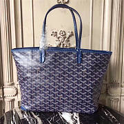 Goyard Shopping 30 Zipper Dark Navy Blue Bag 8547 - 4