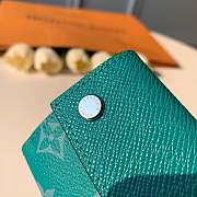 LV Discovery Compact Wallet Teal M30773 - 5
