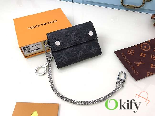 LV Discovery Compact Wallet Black Chain M30773 - 1