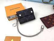 LV Discovery Compact Wallet Black Chain M30773 - 1