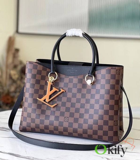 LV Riverside Damier Ebene 36 Black N40052 - 1